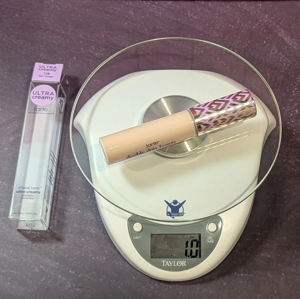 Tarte Ultra Creamy Shape Tape Concealer Shade 12B Fair Beige Full Size NIB